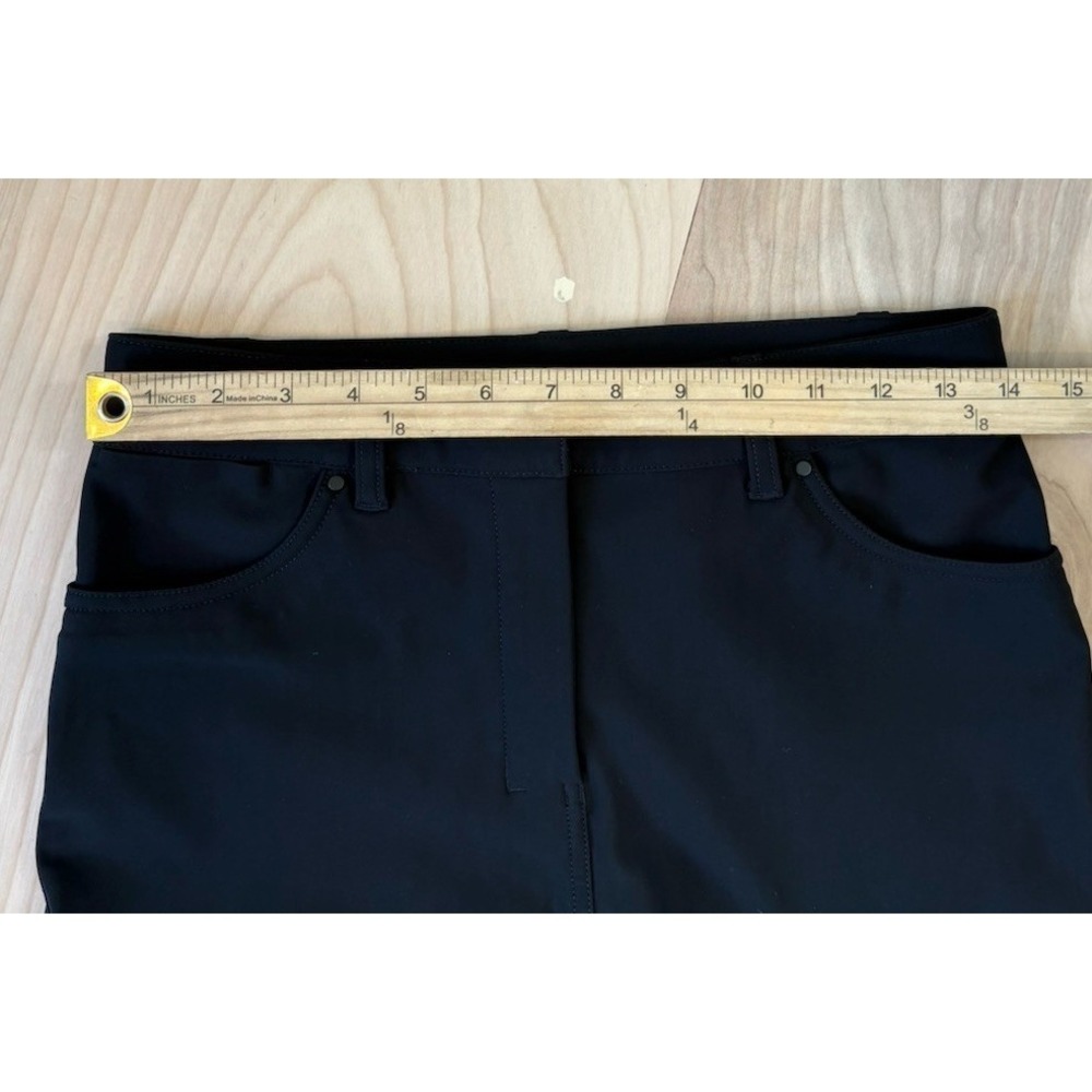 LULULEMON Black City Sleek 5 Pocket Stretch Full Length Pants Size 28 Warpstreme - Picture 7 of 11